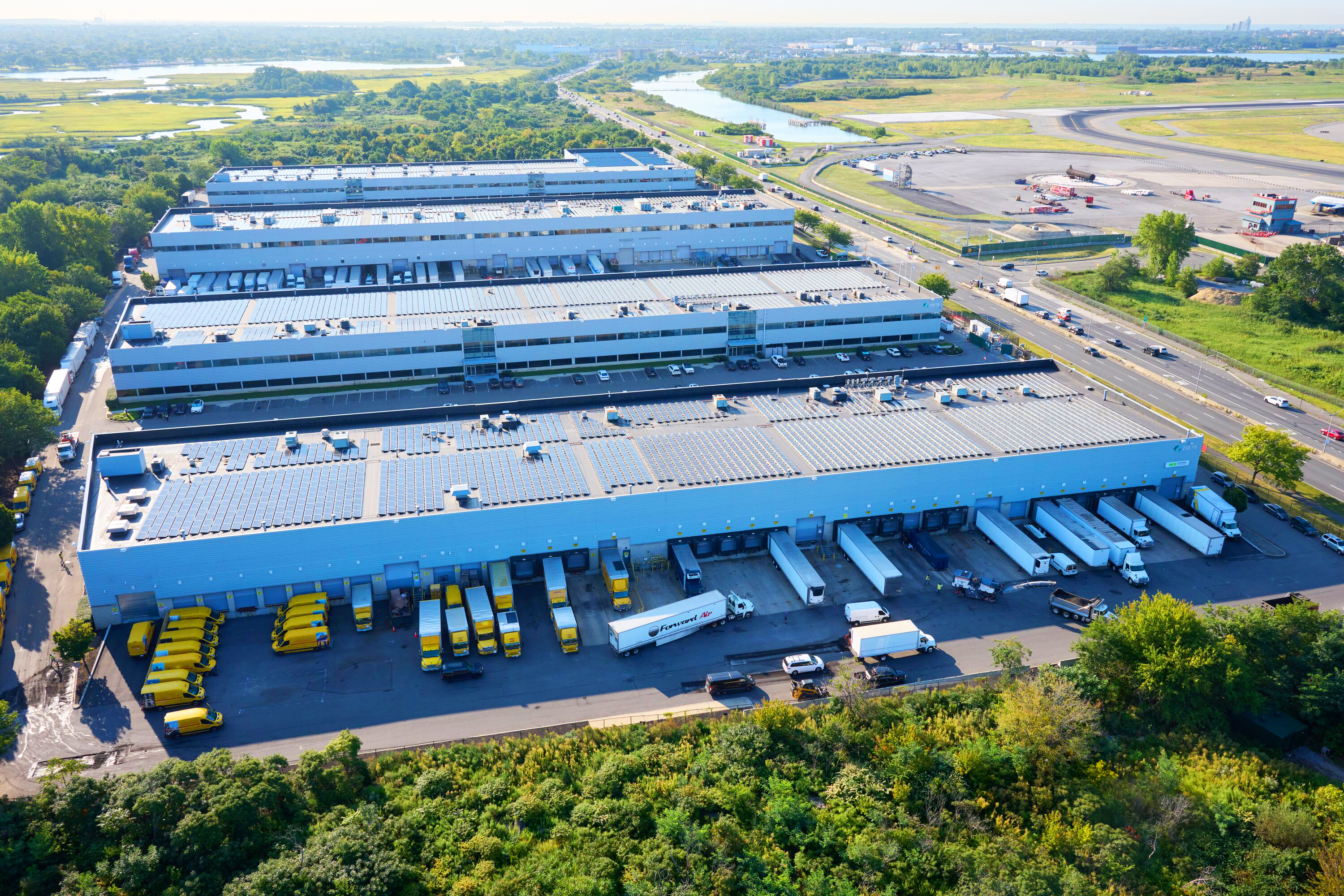 Arial view of JFK Logistics Center