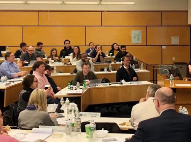 Leah Dillon, SVP – Client Relations, and Mary Lang, SVP – Dispositions, as guest lecturers at Columbia Business School